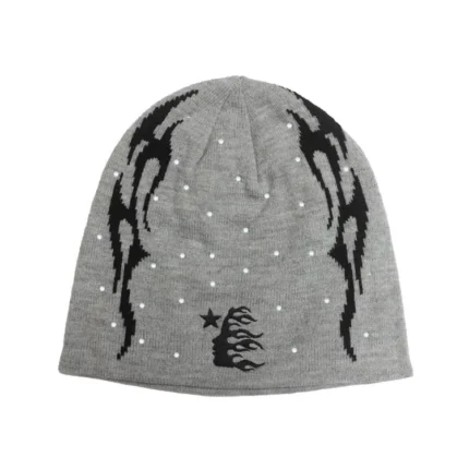 Hellstar Sports Flame Beanie (Grey)