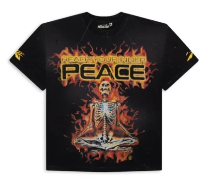 Hellstar Studios Inner Peace Fire T-Shirt Black